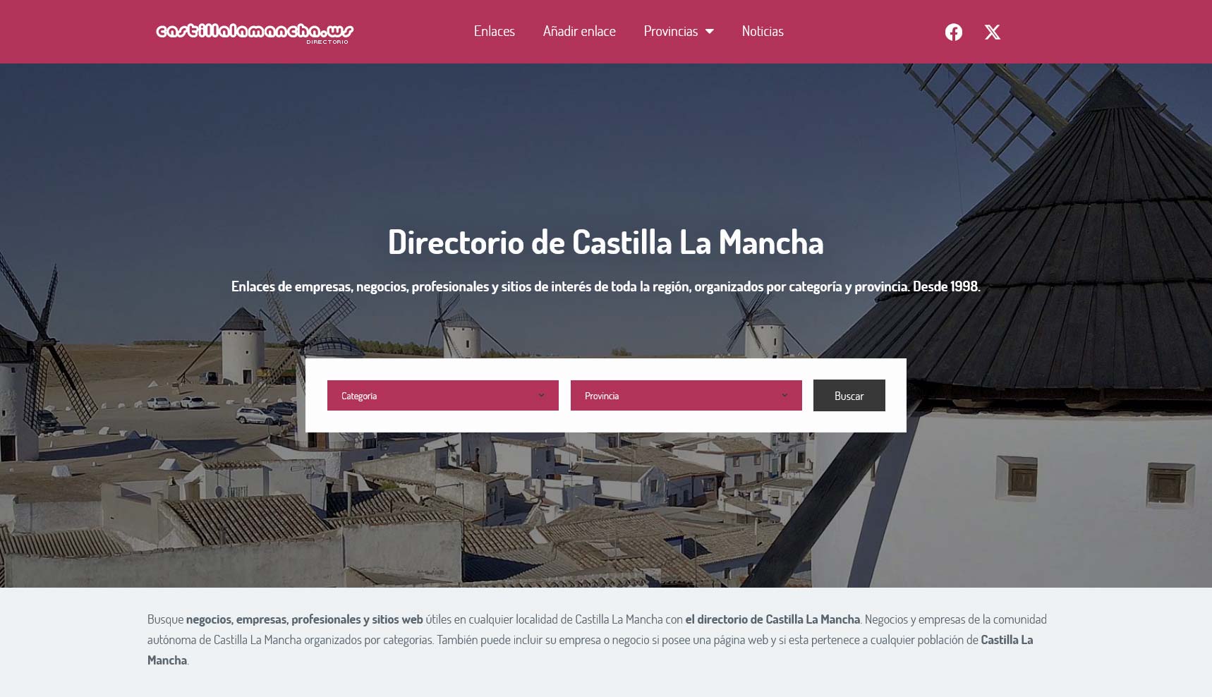 Estrenamos nueva web: el directorio de Castilla-La Mancha se renueva