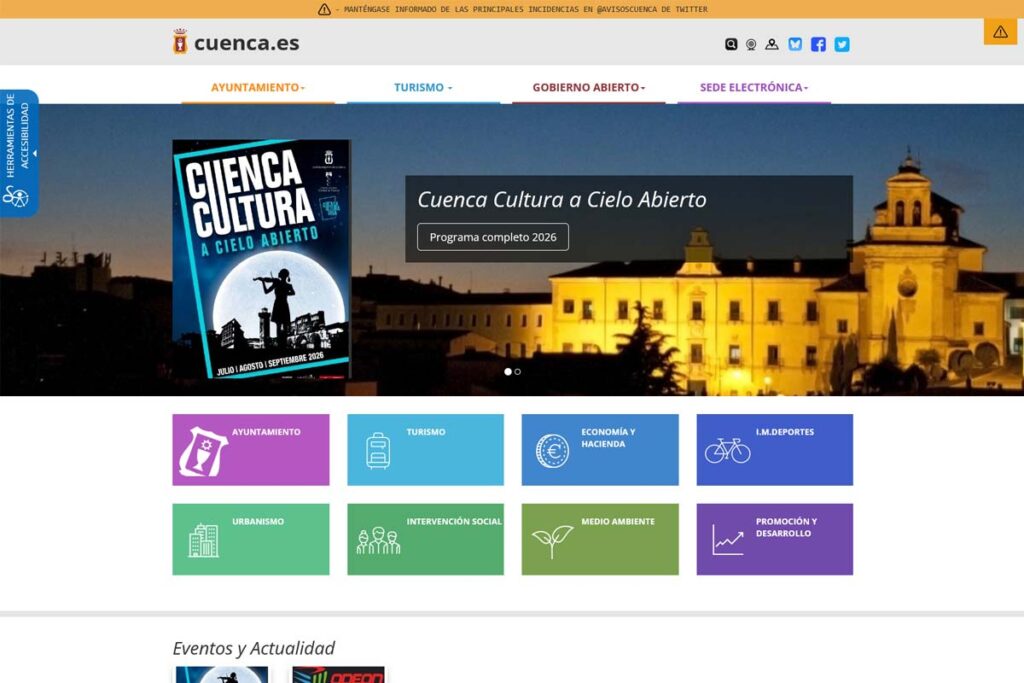 Sitio web de Ayuntamiento de Cuenca