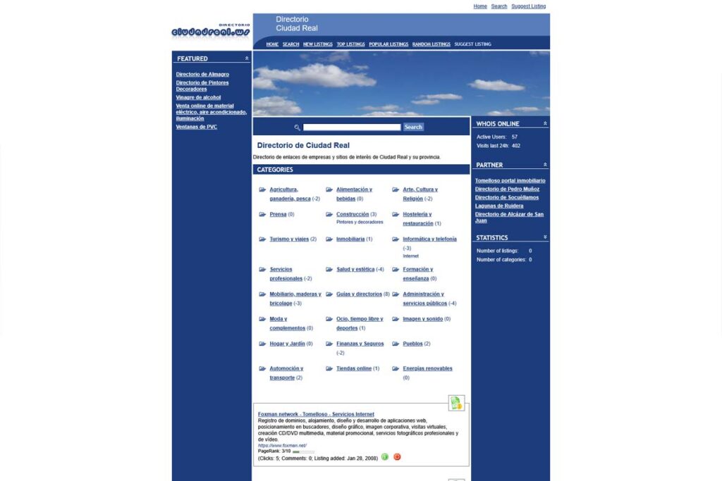 Captura de directorio ciudad real – Directorio de Ciudad Real
