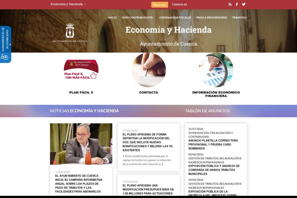 Captura de economia cuenca – Ayuntamiento de Cuenca
