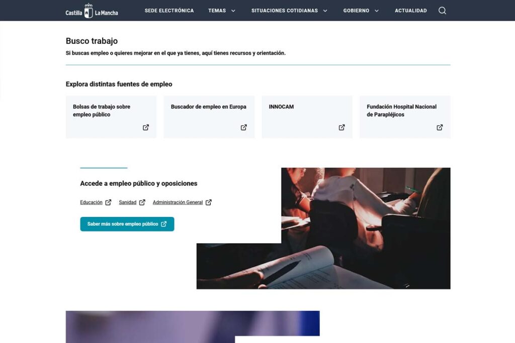Captura de empleo clm – Gobierno de Castilla La Mancha (Albacete)