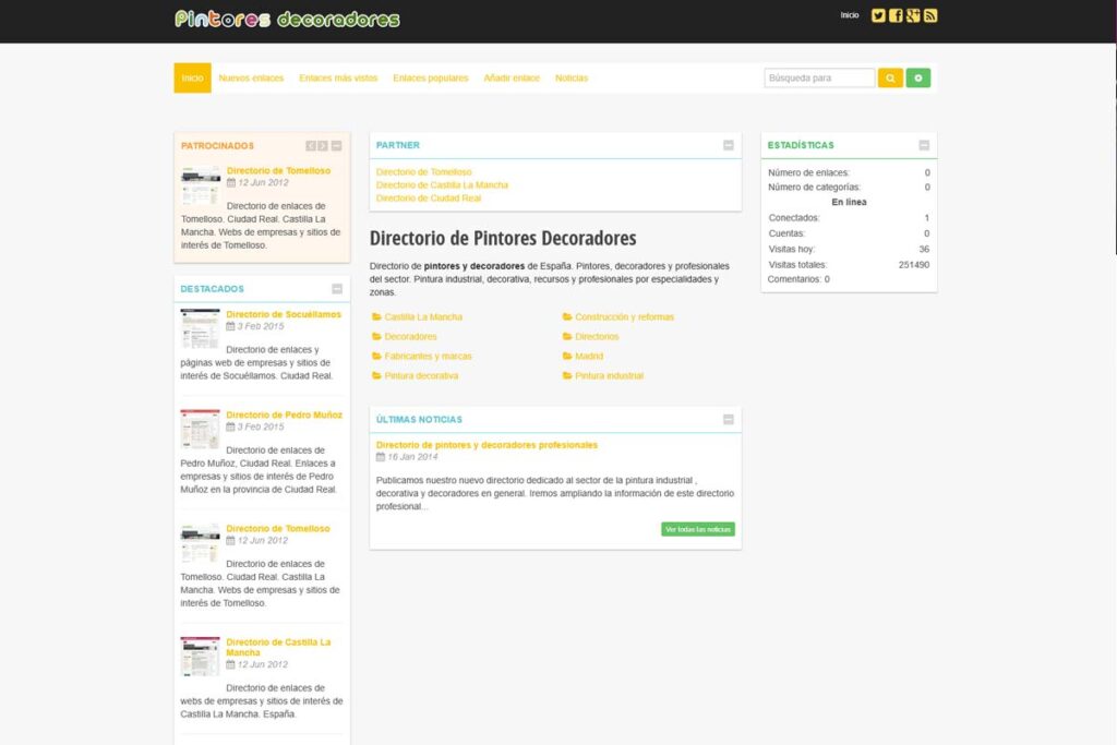 Captura de pintores decoradores directorio – Directorio de pintores decoradores (Ciudad Real)