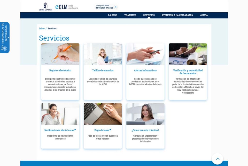 Captura de servicios clm – Junta de Castilla La Mancha (Albacete)