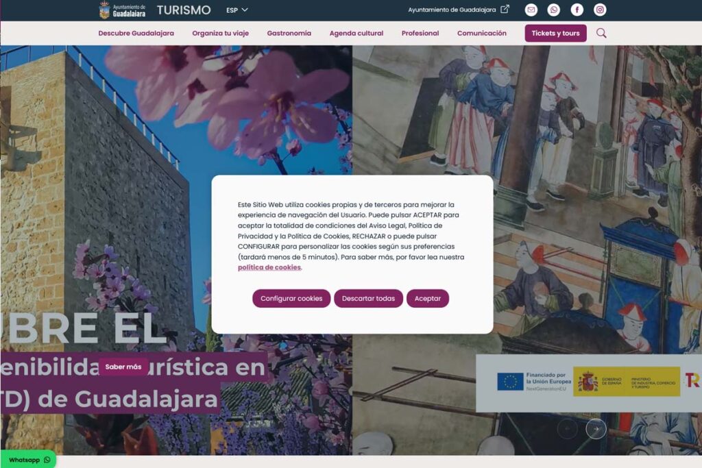 Captura de turismo guadalajara – Ayuntamiento de Guadalajara
